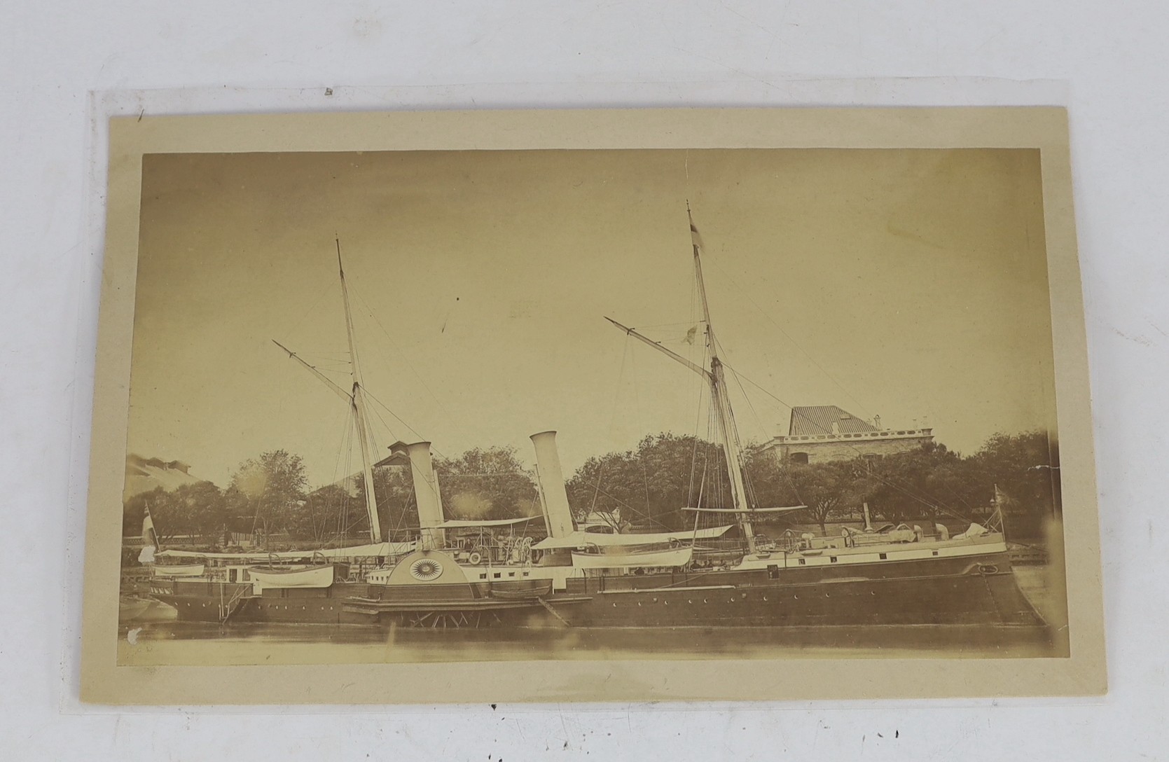 China, Nine albumen photographic views of Tianjin (Tientsin), c.1900, largest image 16.5 x 29cm